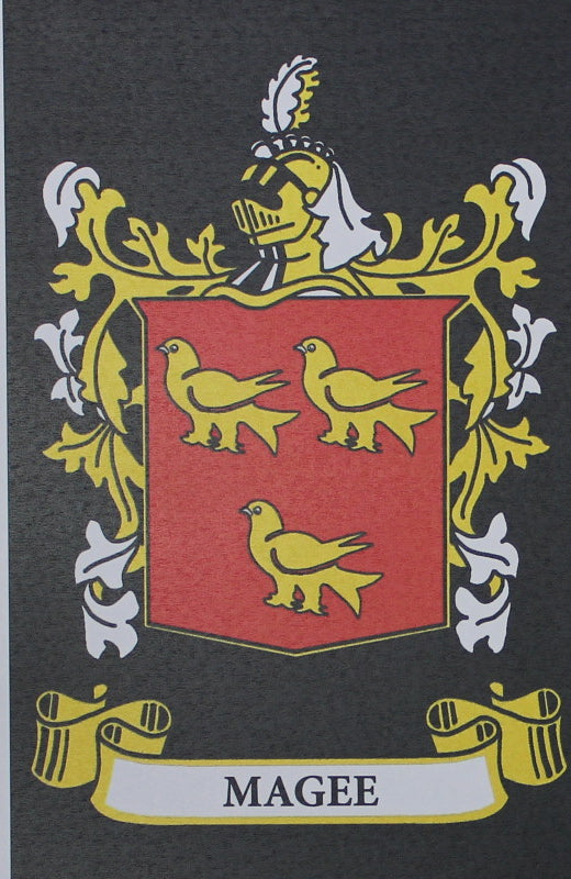 Magee - Irish Surname Coat of Arms Family Crest Heraldry