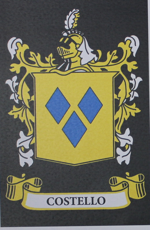 Costello - Irish Surname Coat of Arms Family Crest Heraldry