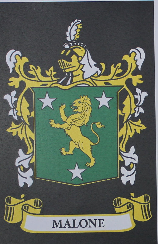 Malone - Irish American Surname Heraldry