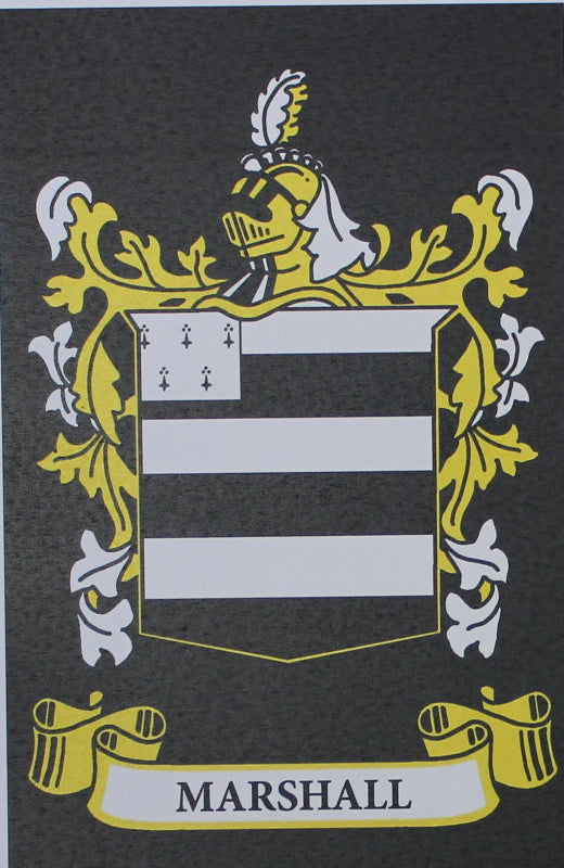 Marshall - Irish American Surname Heraldry