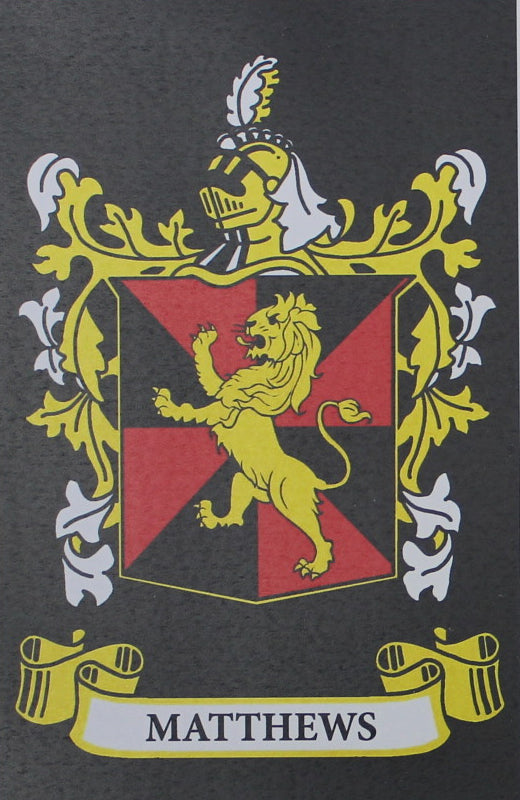 Matthews - Irish Surname Coat of Arms Family Crest Heraldry