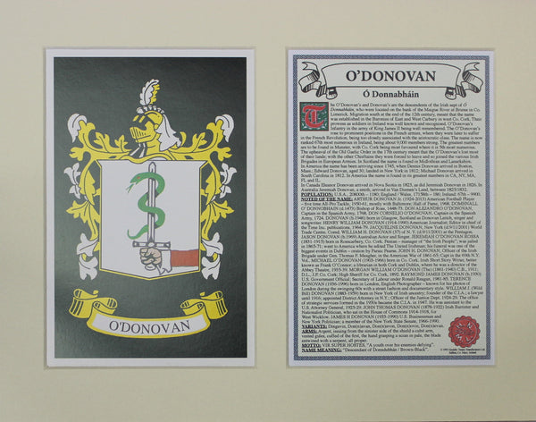 O’Donovan - Irish Surname Heraldry