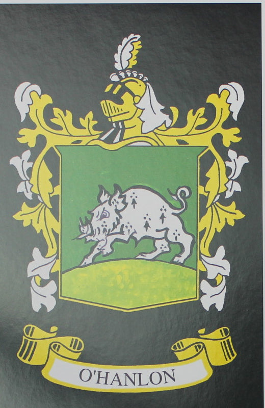 O’Hanlon - Irish Surname Coat of Arms Family Crest Heraldry