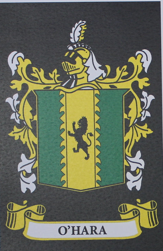 O’Hara - Irish American Surname Heraldry