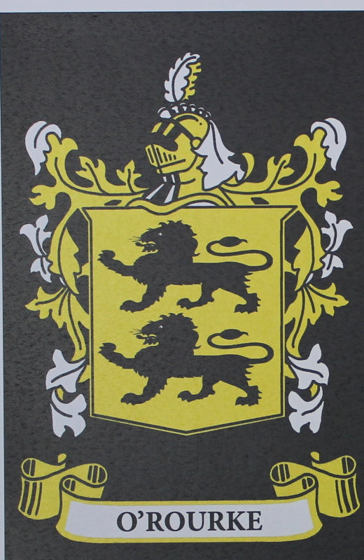 O’Rourke - Irish Surname Coat of Arms Family Crest Heraldry