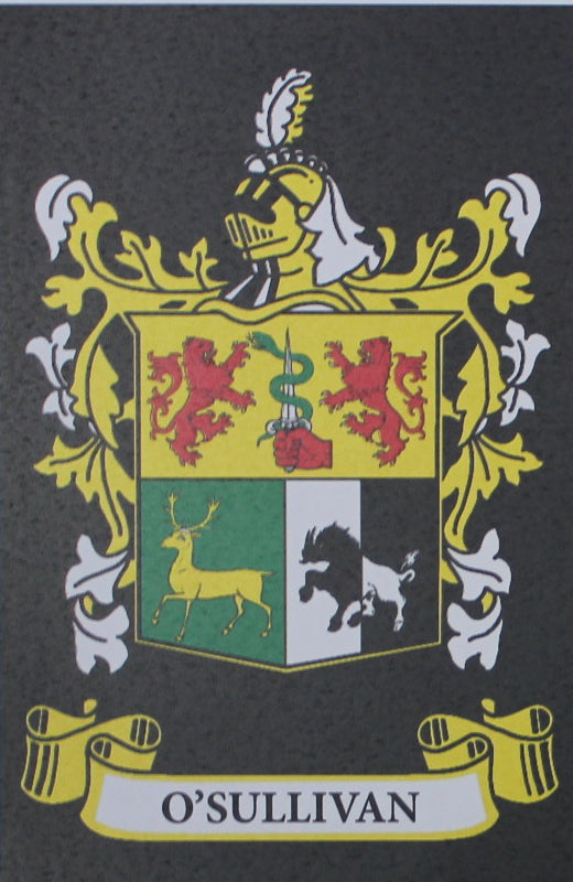 O’Sullivan - Irish Surname Coat of Arms Family Crest Heraldry