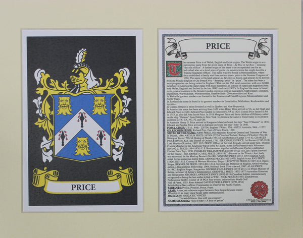 Price - Irish Surname Heraldry