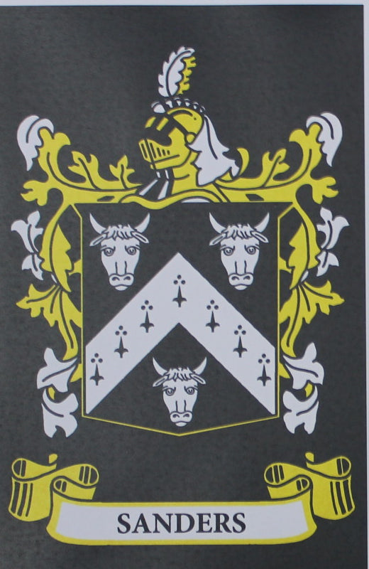 Sanders - Irish American Surname Heraldry