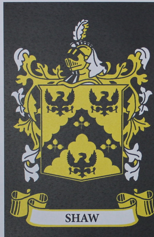 Shaw - Irish Surname Coat of Arms Family Crest Heraldry