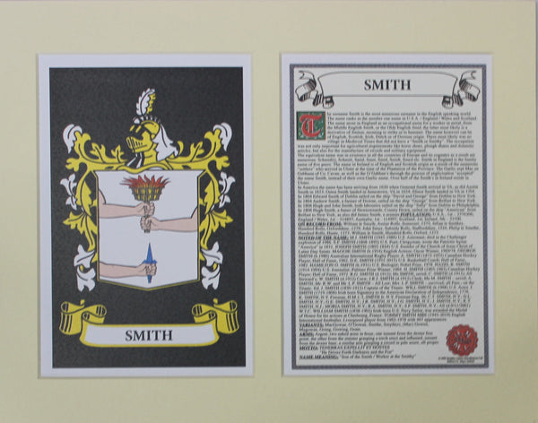 Smith - Irish Surname Coat of Arms Family Crest Heraldry