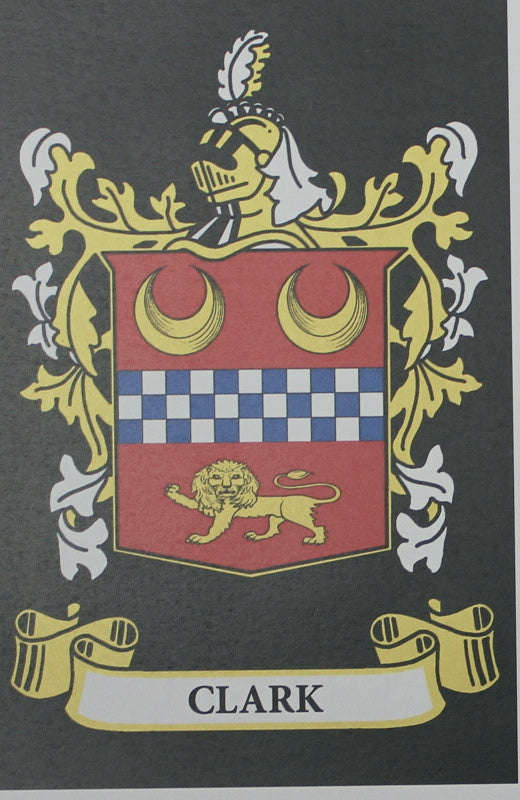 Clark - Irish American Surname Heraldry