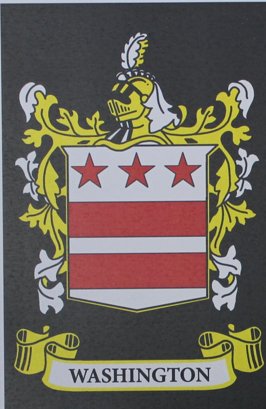 Washington - Irish Surname Coat of Arms Heraldry