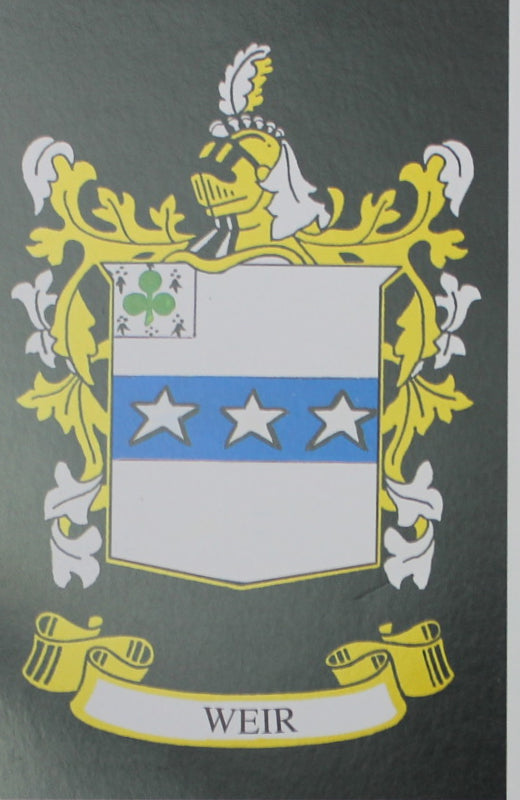 Weir - Irish American Surname Heraldry