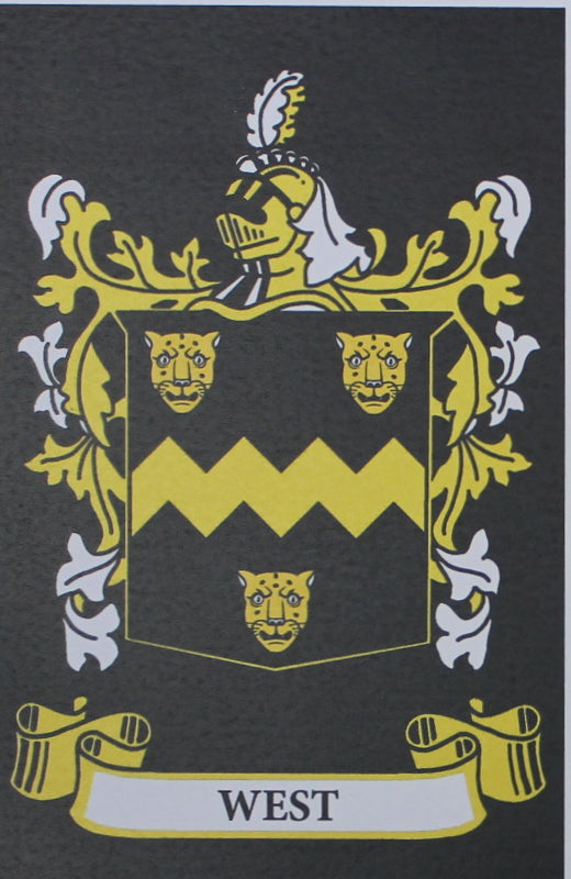 West - Irish Surname Coat of Arms Heraldry