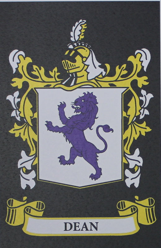 Dean - Irish American Surname Heraldry