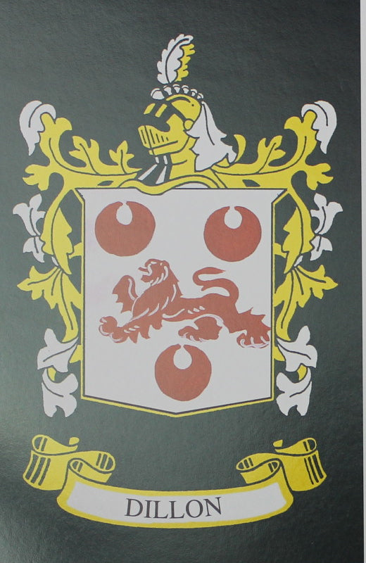 Dillon - Irish American Surname Heraldry