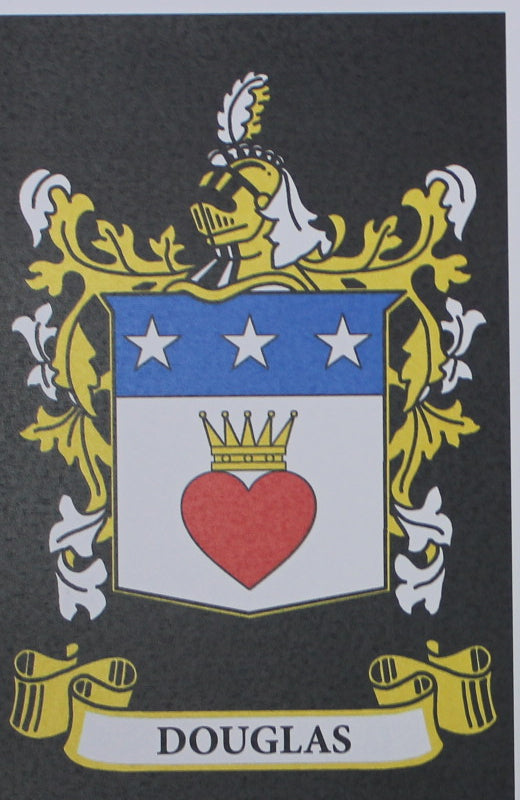 Douglas - Irish American Surname Coat of Arms Heraldry