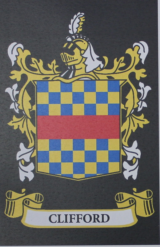 Clifford - Irish American Surname Coat of Arms Heraldry