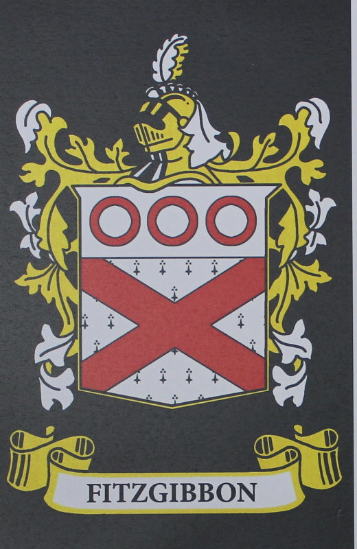 Fitzgibbon - Irish Surname Coat of Arms Family Crest Heraldry