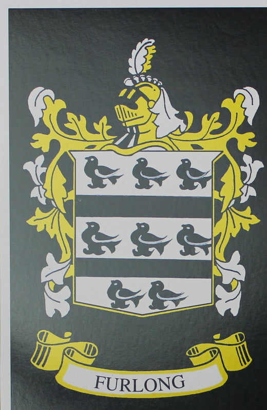 Furlong - Irish Surname Coat of Arms Family Crest Heraldry