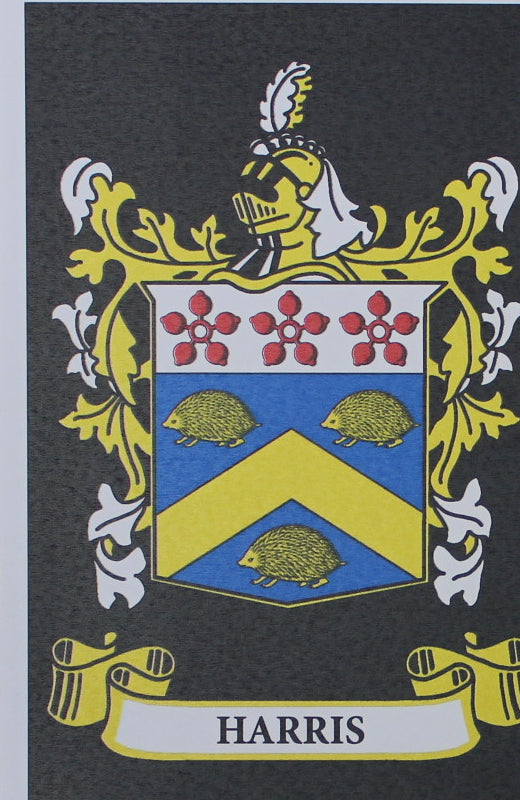 Harris - Irish Surname Coat of Arms Family Crest Heraldry