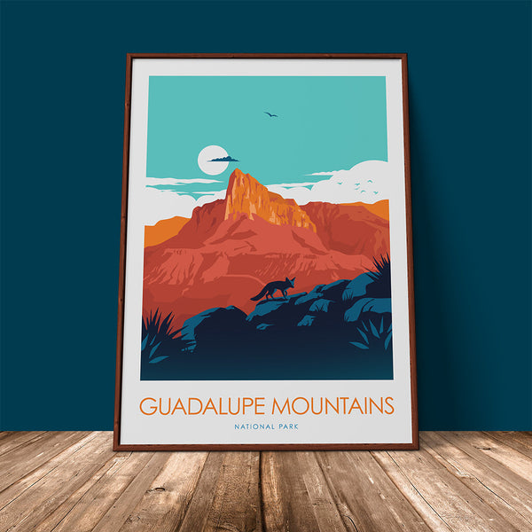 Guadalupe Mountains National Park Minimalist Print