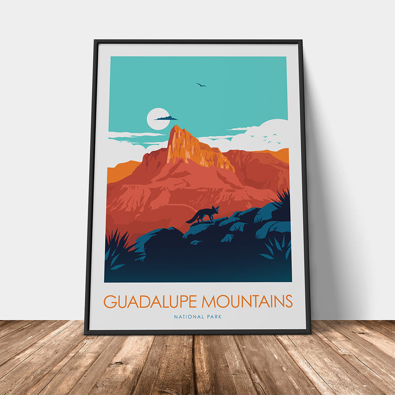 Guadalupe Mountains National Park Minimalist Print