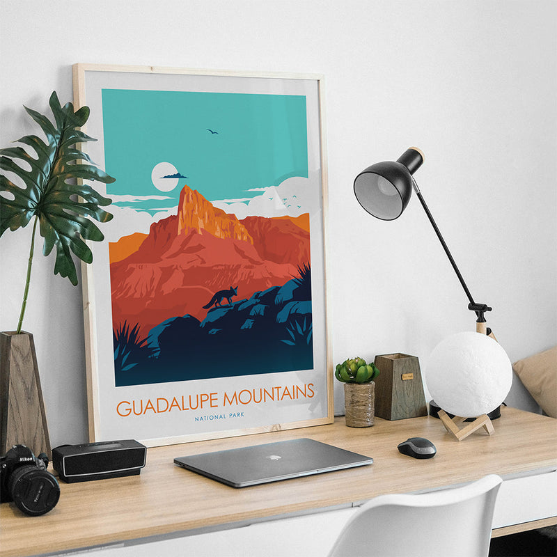 Guadalupe Mountains National Park Minimalist Print