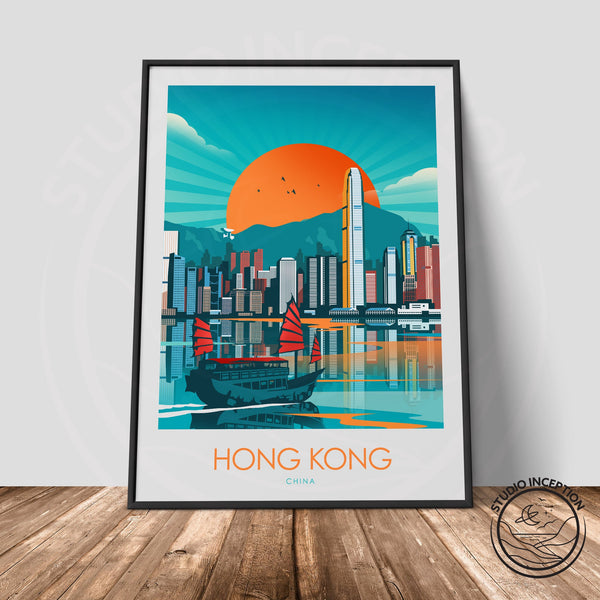 Hong Kong Minimalist Print