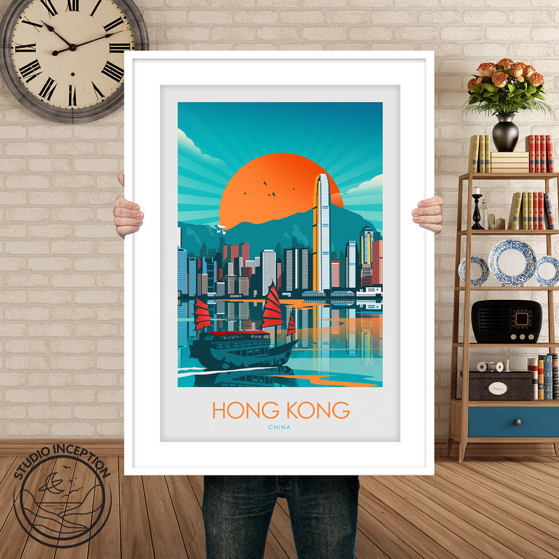 Hong Kong Minimalist Print