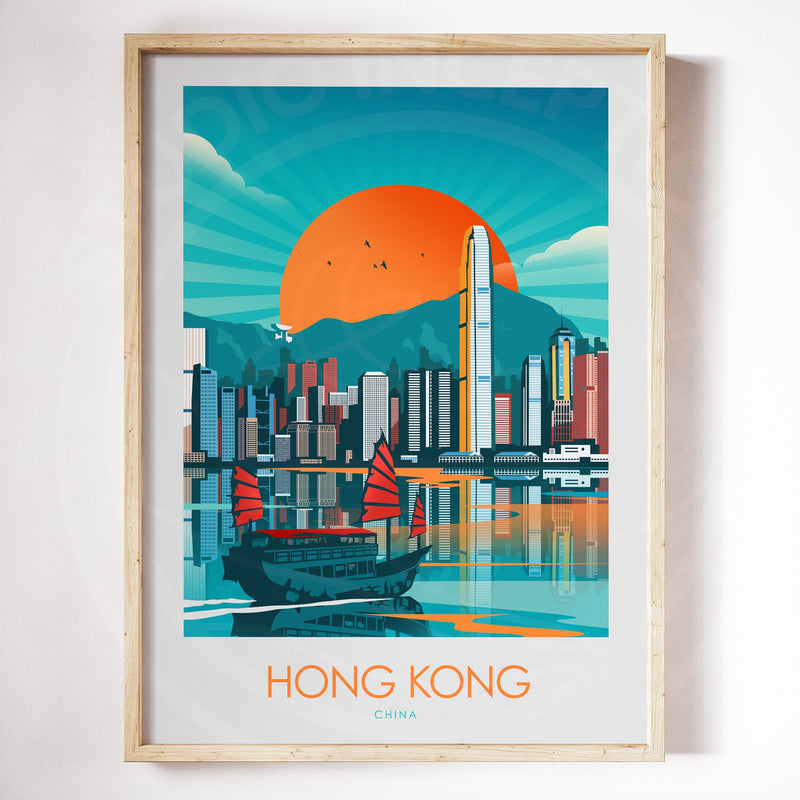 Hong Kong Minimalist Print