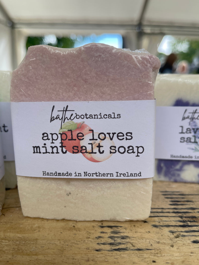 Apple loves mint salt soap