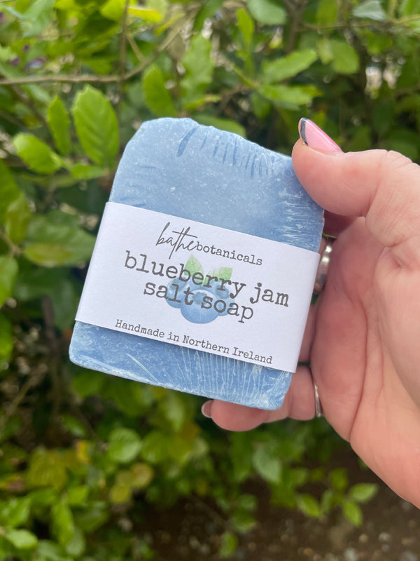 Blueberry jam salt soap