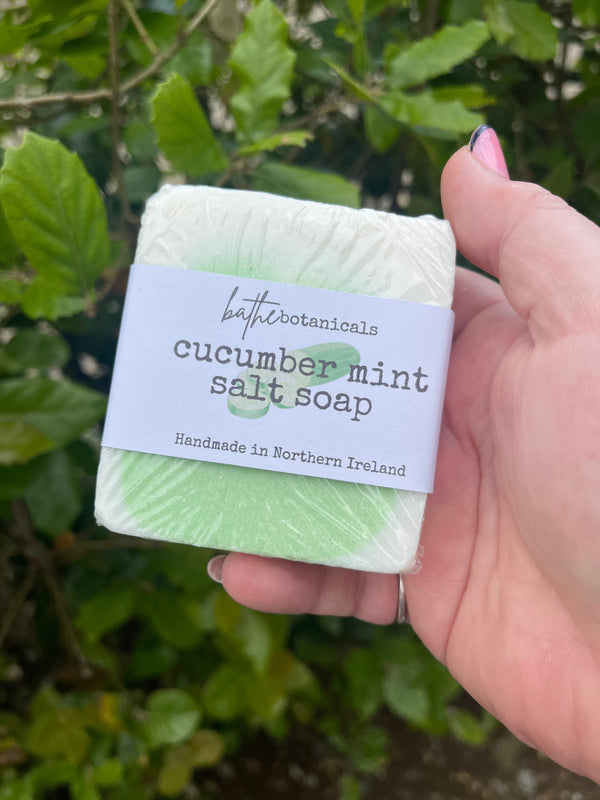 Cucumber mint salt soap