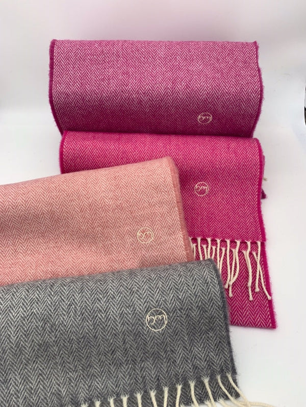 Irish Handmade Merino Wool Scarf – Crafted in Ireland by Bernie Murphy – Soft, Warm, and Luxurious Accessories