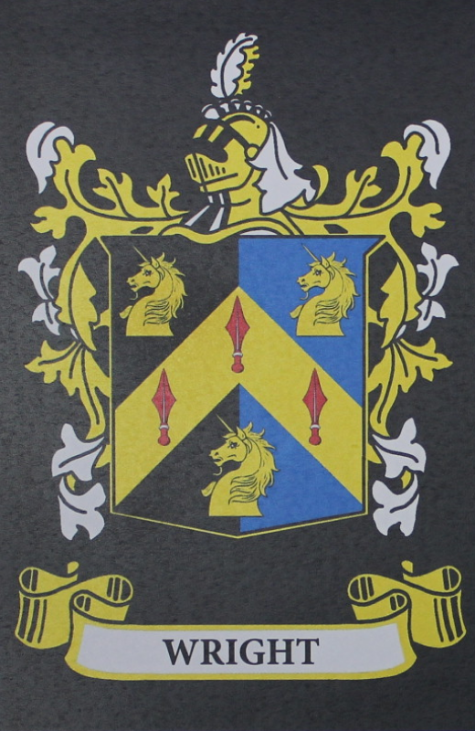 Wright - Irish American Surname Coat of Arms Family Crest Heraldry