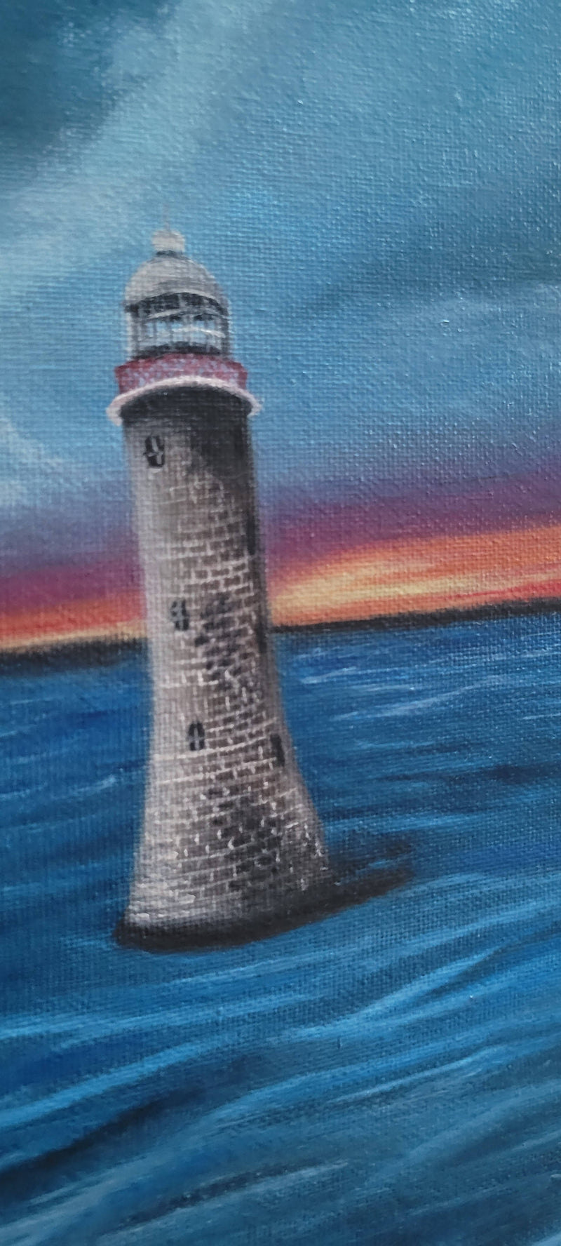 Cranfield Beach: The Lighthouse - Mounted Print