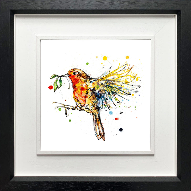 I'm Home - Robin in Flight Print with Size and Presentation Options