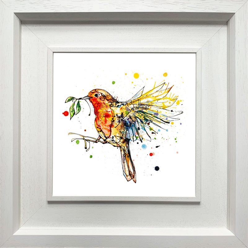 I'm Home - Robin in Flight Print with Size and Presentation Options