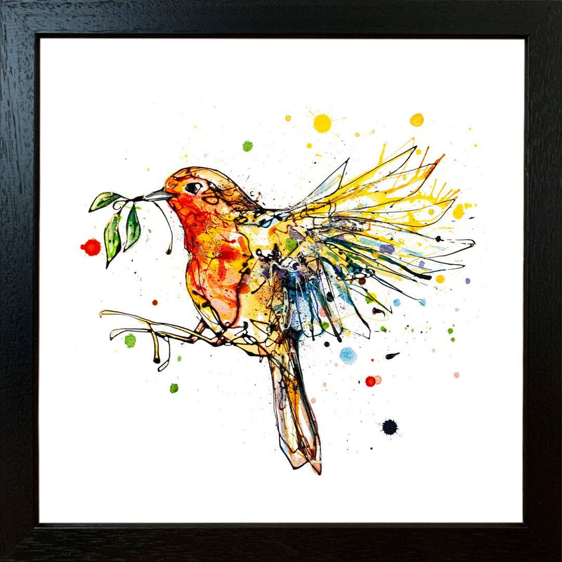 I'm Home - Robin in Flight Print with Size and Presentation Options