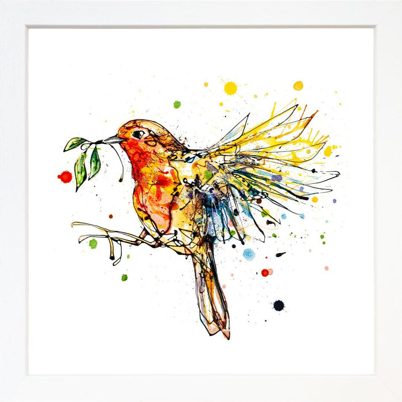 I'm Home - Robin in Flight Print with Size and Presentation Options