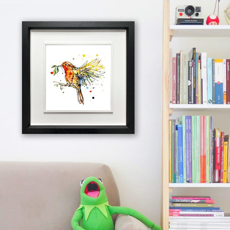 I'm Home - Robin in Flight Print with Size and Presentation Options