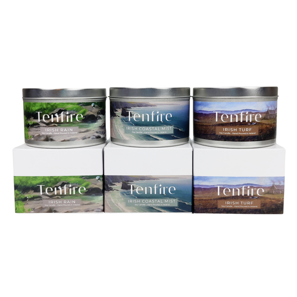 Irish Candles Gift Set of 3 - Irish Turf, Irish Sea Mist, Irish Rain