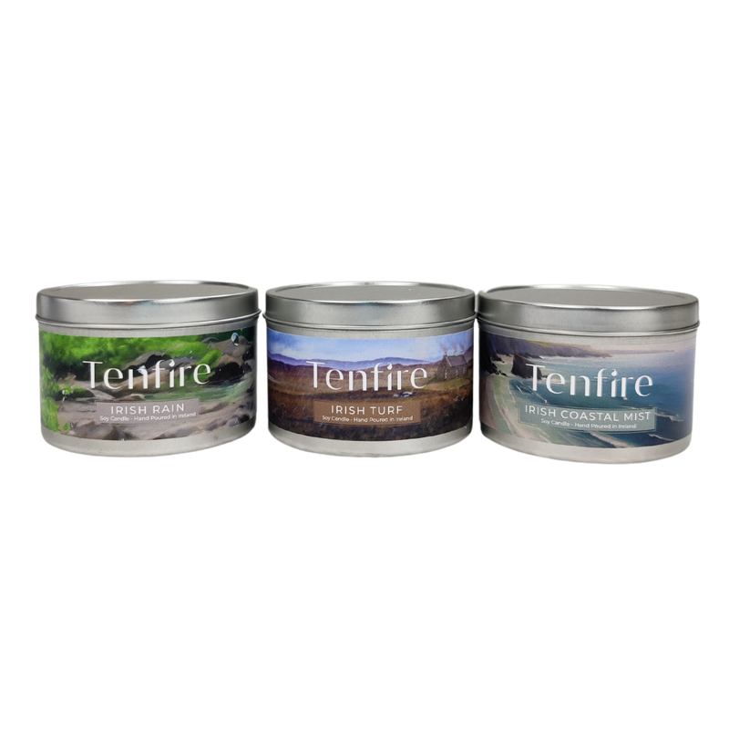 Irish Candles Gift Set of 3 - Irish Turf, Irish Sea Mist, Irish Rain