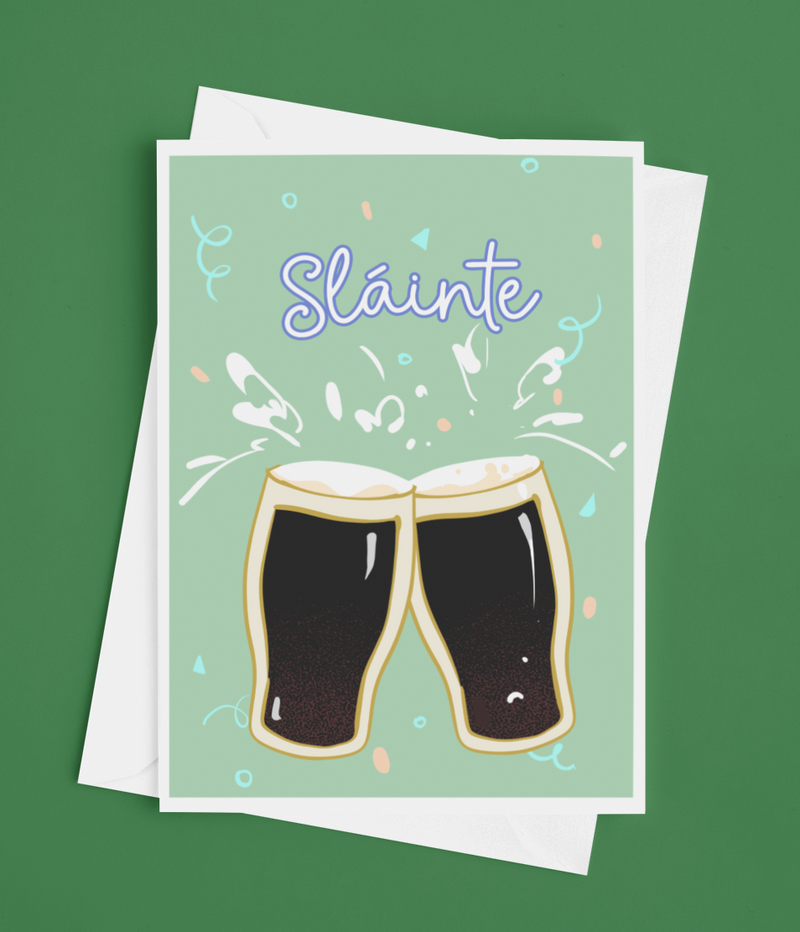 Cheers - Irish Language Greetings Card