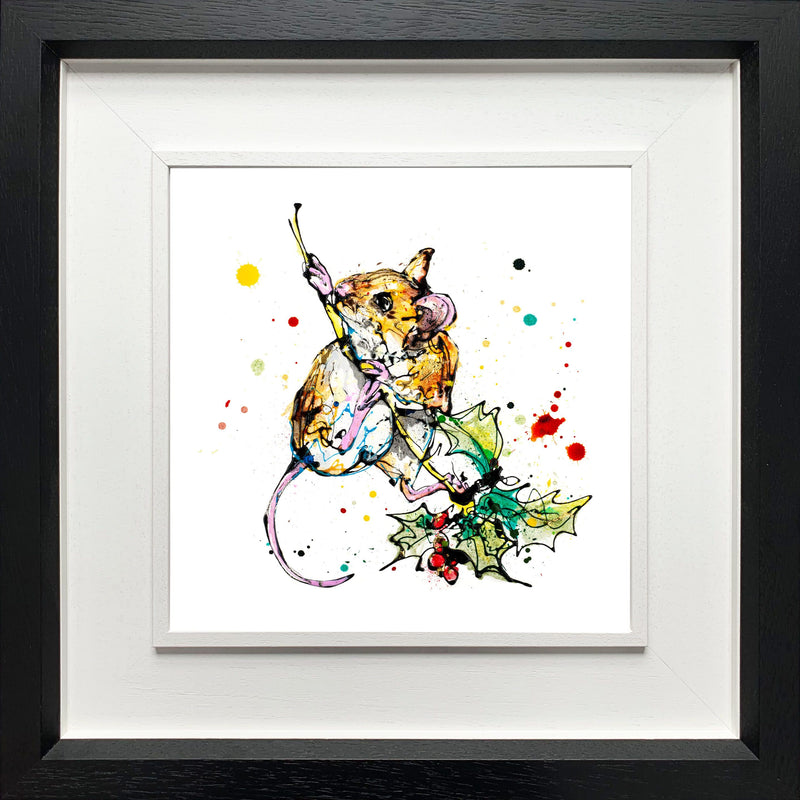 Just Hanging Around - Harvest Mouse Print with Size and Presentation Options