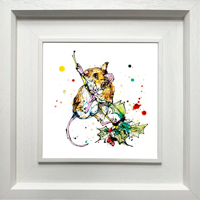 Just Hanging Around - Harvest Mouse Print with Size and Presentation Options