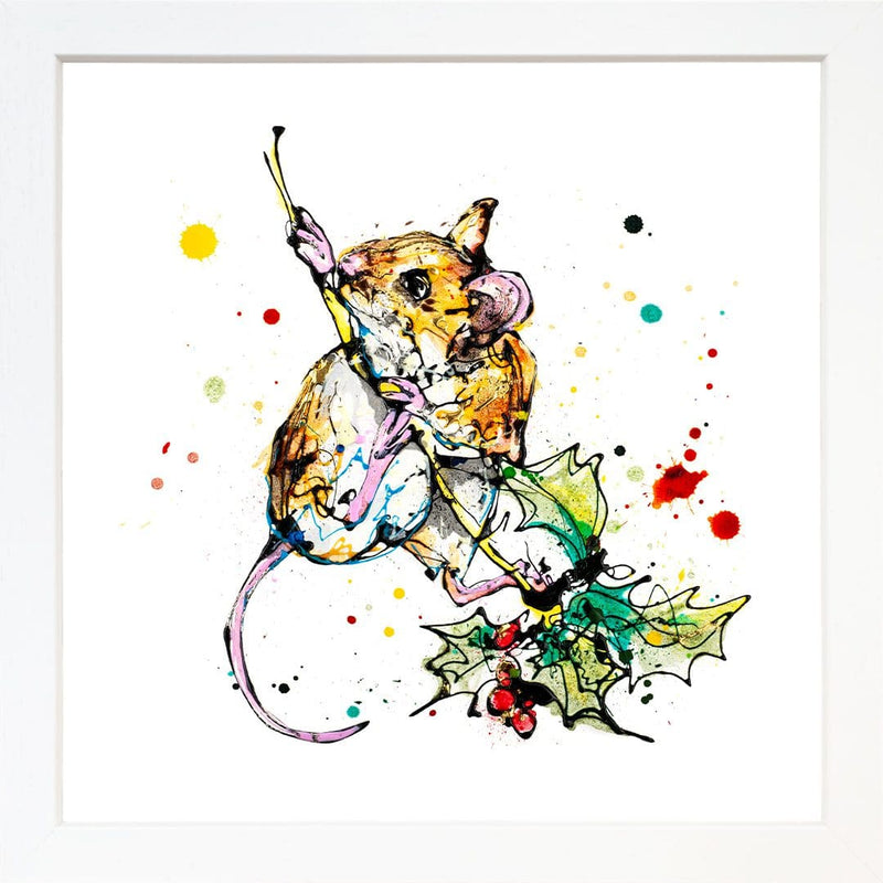 Just Hanging Around - Harvest Mouse Print with Size and Presentation Options