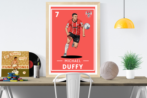 Michael Duffy 7 Derry City FC Print