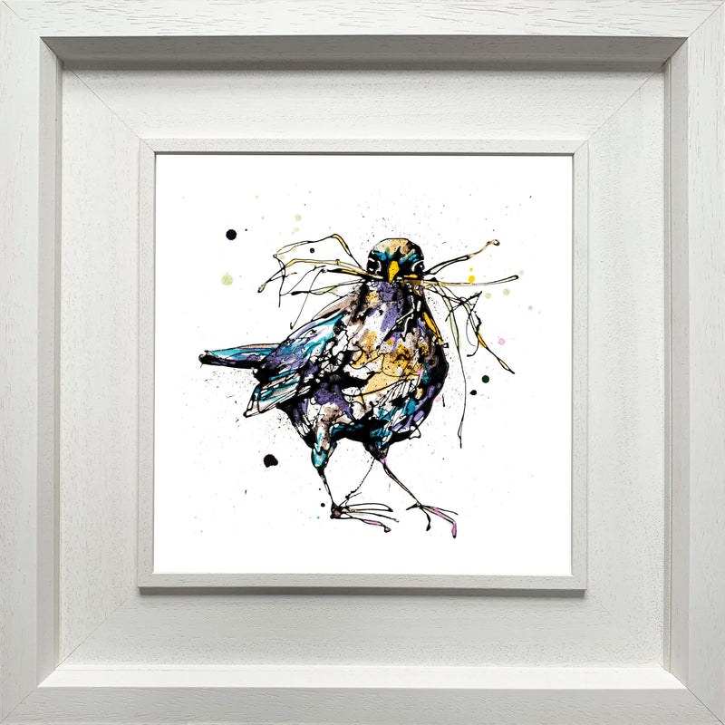 Nesting - Blackbird Print with Size and Presentation Options